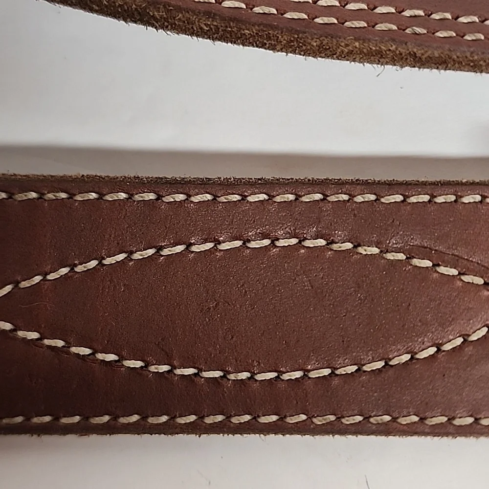 American Made AMISHMADEBELTS Brown Leather Size 40 Men's Belt